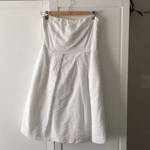 Jcrew 100 percent cotton lined strapless sundress